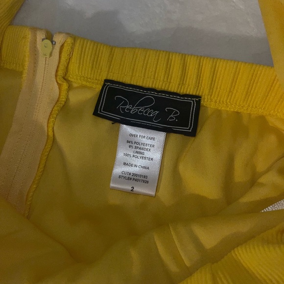 Bright Yellow Square Neck Halter Dress - Picture 3 of 6